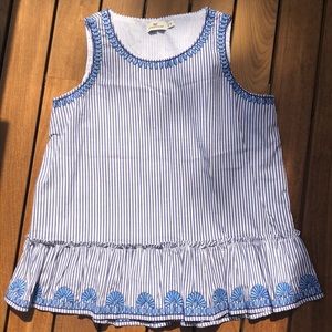 Vineyard Vines Seersucker Peplum Tank